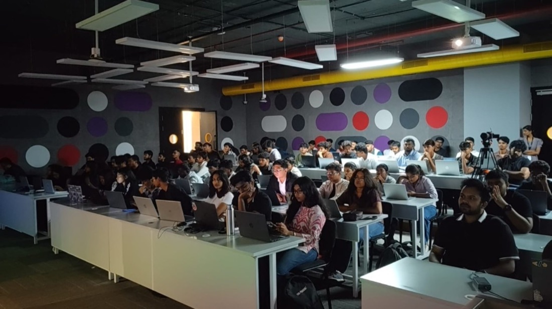 The OpenSwarm Build Jam hall in Bangalore