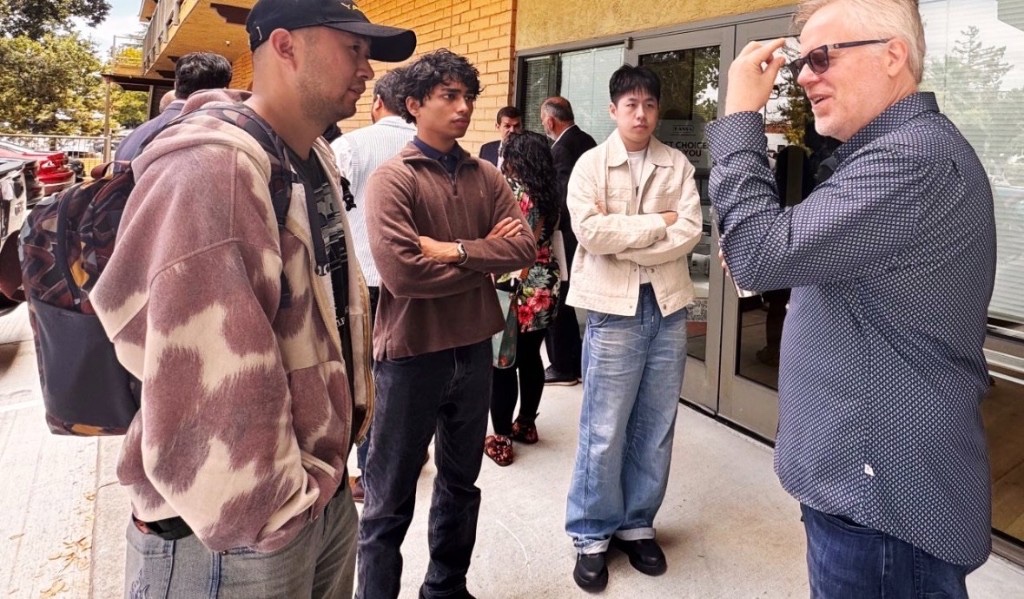 Sidewalk conversations after a demo day
